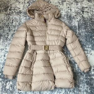 Stylish Tan Kids Puffer Jacket